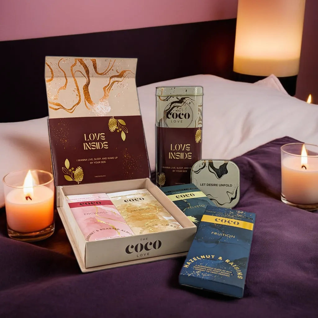 Love Message  -  Luxury Intimate Gift Box of 4 Chocolate